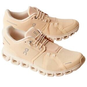 On Cloud 6 Sneaker Running Shoes Blonde Dew Orange Size 7